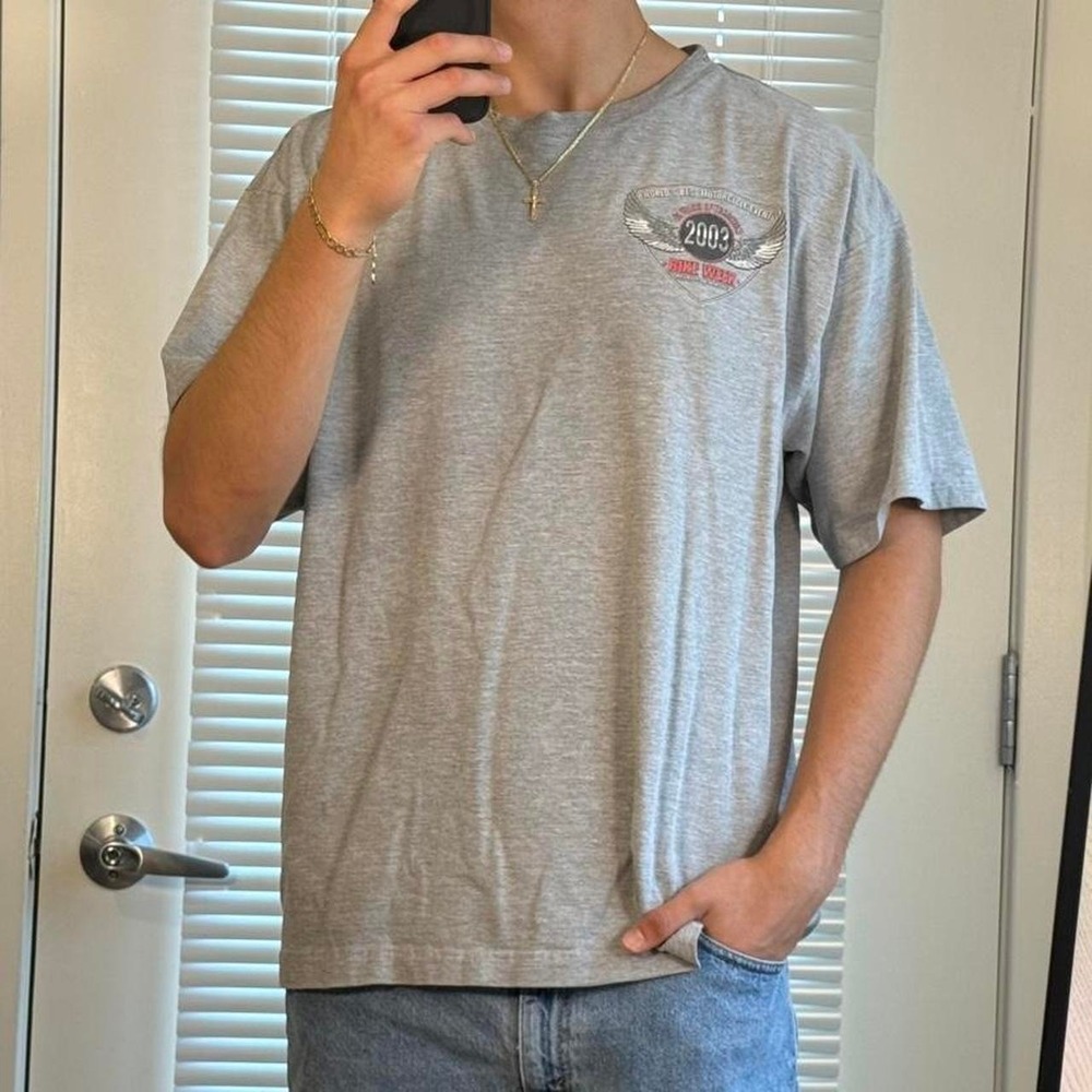 Vintage 2003 grey Bike Week tee XL